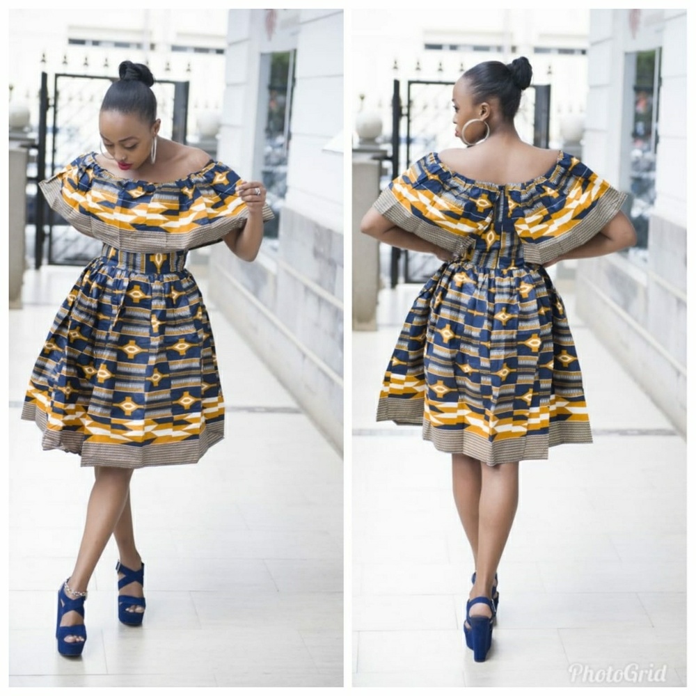 Stylish Ankara Short Dress